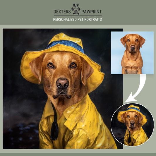 Pet Edit - Rainy Days - Personalised Pet Portrait